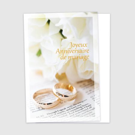 Joyeux anniversaire de mariage - anneaux